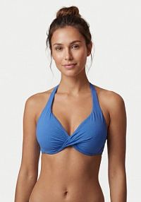 Strój kąpielowy Seafolly niebieski Góra od bikini S.Collective Wrap 31219F-942