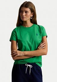 T-shirt Polo Ralph Lauren zielony damski 211B14605016  Classic Fit