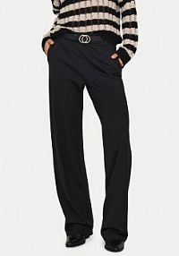 Spodnie eleganckie ONLY czarne damskie Materiałowe Poptrash 15341829  Straight Fit