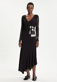 Sukienka codzienna Desigual czarna Posinew 25WWVW26  Slim Fit