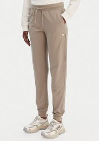 Spodnie dresowe EA7 Emporio Armani beżowe damskie 7W000461 AF13135 U6167  Regular Fit