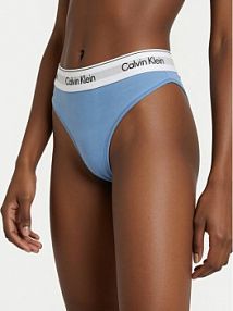 Stringi Calvin Klein Underwear niebieskie jasne LV00QF8518 Błękitny