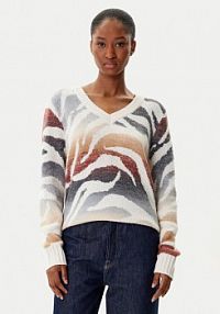 Sweter Desigual kolorowy damski Wasilla 25WWJF21  Regular Fit