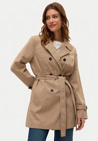Trencz Vero Moda beżowy Chelsea 10329343  Regular Fit