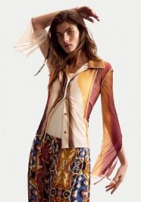 Koszula Desigual kolorowa damska Lacroix 26SWTK28  Regular Fit