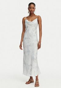 Sukienka koktajlowa Guess niebieska jasna W6GK94 W2266  Slim Fit