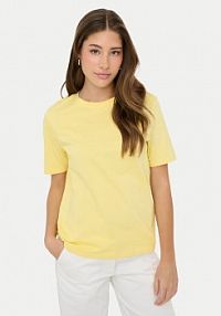 T-shirt ONLY żółty damski Freja 15367970 Żółty Regular Fit