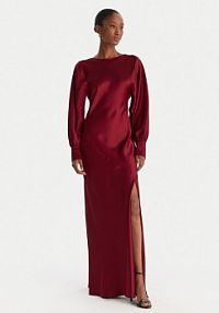 Sukienka wieczorowa ACCESS FASHION czerwona 54-3349-237  Regular Fit