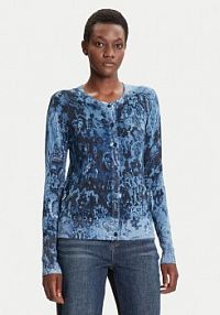 Kardigan Desigual niebieski Kassidy 25WWJF12  Regular Fit