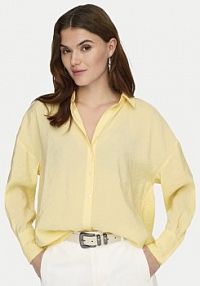 Koszula ONLY żółta damska Zazima 15272523 Żółty Regular Fit