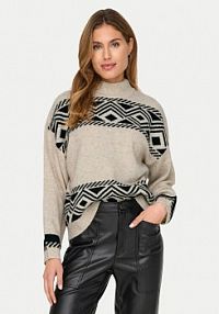 Golf ONLY beżowy damski Victoria 15321179  Regular Fit