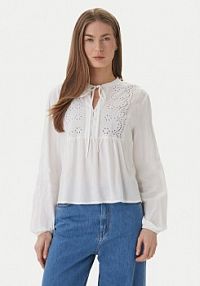 Bluzka ONLY biała damska Lennyo 15366732  Regular Fit