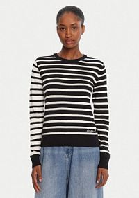 Sweter Desigual czarny damski Bergen 25WWJF08  Regular Fit