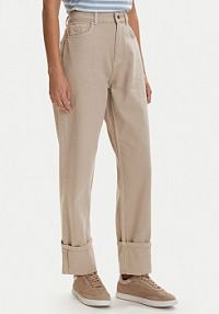 Jeansy ONLY beżowe damskie Everly 15364368  Straight Fit