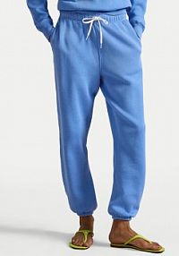 Spodnie dresowe Polo Ralph Lauren niebieskie jasne damskie 211971700505 Błękitny Tapered Fit