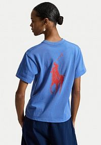 T-shirt Polo Ralph Lauren niebieski damski 211A96263002  Regular Fit