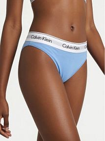 Figi Calvin Klein Underwear niebieskie jasne Klasyczne LV00QF8524 Błękitny