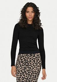 Bluzka ONLY czarna damska Val 15371305  Regular Fit