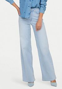 Jeansy ONLY niebieskie jasne damskie Madison 15338289 Błękitny Wide Leg