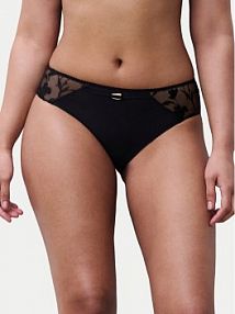 Figi Chantelle czarne Klasyczne Idyll C18UC5