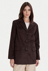 Płaszcz ONLY brązowy damski Z imitacji skóry Tulip 15356927  Standard Fit
