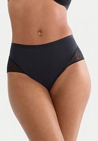 Figi Triumph czarne Klasyczne z wysokim stanem Comfort Contour 10226329