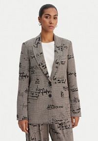 Żakiet Desigual brązowy Marynarka 26SWEW03  Regular Fit