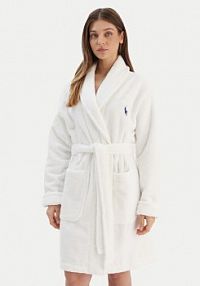 Szlafrok Polo Ralph Lauren biały damski 4P0396