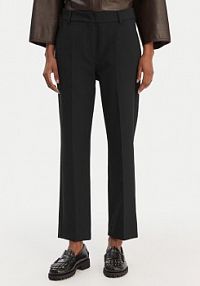 Spodnie eleganckie Weekend Max Mara czarne damskie Materiałowe Rana 2615131021  Slim Fit