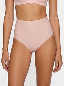 Figi Chantelle różowe Klasyczne z wysokim stanem Soft Stretch C26470