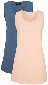 Długi top (2 szt.)  damski Bonprix