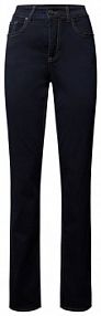 Dżinsy o kroju straight-fit z domieszką stretchu model 'MELANIE' MAC granatowe damskie EAN 380L504087