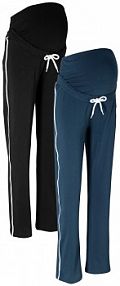 Spodnie ciążowe dresowe (2 pary)  damskie Bonprix