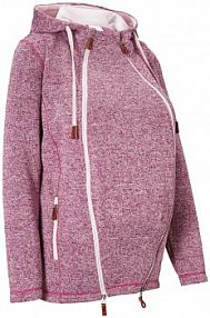 Bluza rozpinana z polaru, ciążowa, z wstawką na nosidełko  damska Bonprix