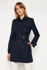 Trencz Tommy Hilfiger granatowy Heritage Single WW0WW24966  Regular Fit