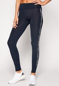 Legginsy Tommy Hilfiger granatowe damskie 
