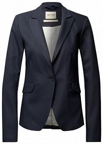 Żakiet z kołnierzem z połami model BLAKE NIGHT MOS MOSH granatowy EAN 112579