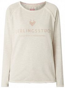 Bluza z czystej bawełny (bawełna organiczna) Lieblingsstück beżowa damska