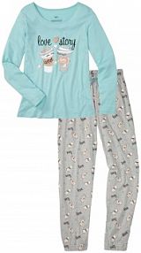 Piżama z bawełny organicznej  damska Bonprix