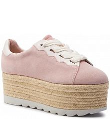 Espadryle na koturnie Guess różowe Gabrial FL6GAB SUE13 ROSE