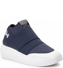 Półbuty na koturnie Togoshi granatowe