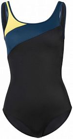 Sportowy kostium kąpielowy z kontrastowymi wstawkami  Bonprix