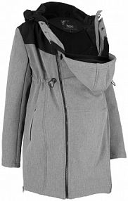 Płaszcz 3 w 1 ciążowy i do noszenia z nosidełkiem, softshell  damska Bonprix