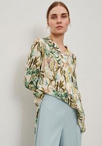 Wzorzysta tunika Reserved  biała 1048A-00X