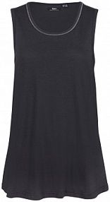 Długi top z okrągłym dekoltem, ze zrównoważonego materiału  damski Bonprix