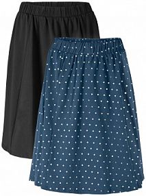 Spódniczka z dżerseju (2 szt.)  Bonprix