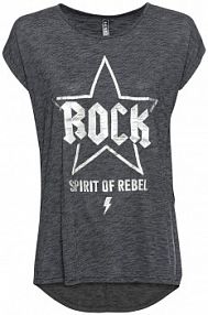 Długi shirt z miękkiego materiału z wiskozą  damski Bonprix