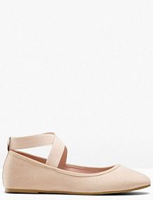 Baleriny z elastycznym paskiem  Bonprix