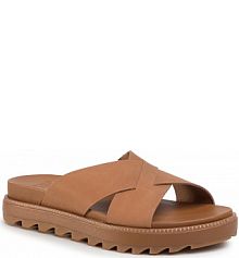 Klapki Sorel brązowe damskie Roaming Criss Cross Slide NL3605-224 Camel Brown/Marron