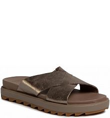 Klapki Sorel brązowe damskie Roaming Criss Cross Slide NL3604-240